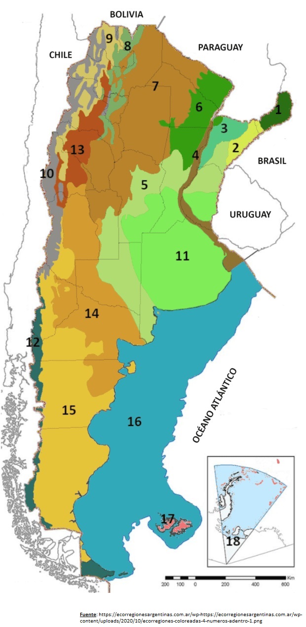 Mapa de Ecorregiones